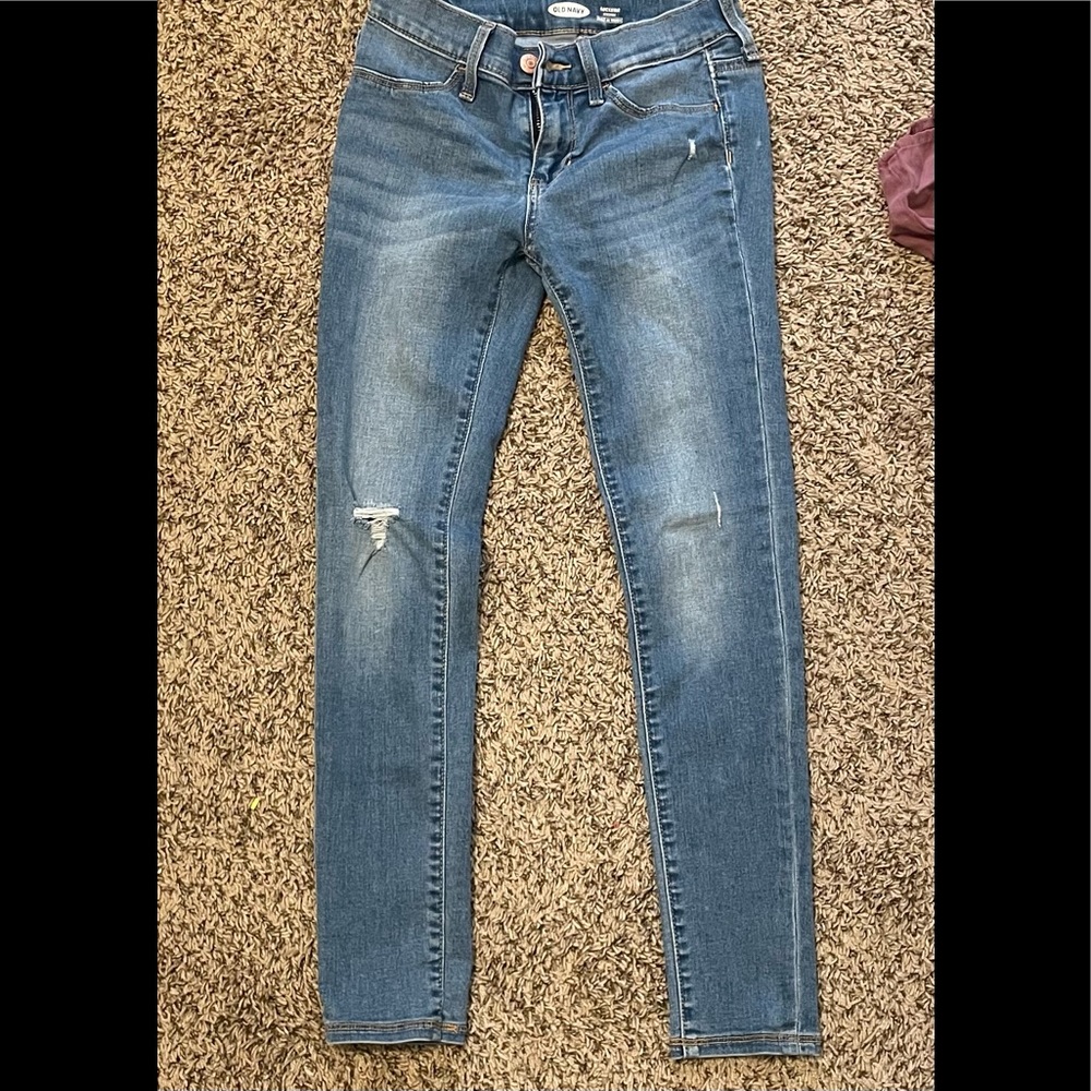 Old Navy Distressed Rockstar Jegging Girls size 10